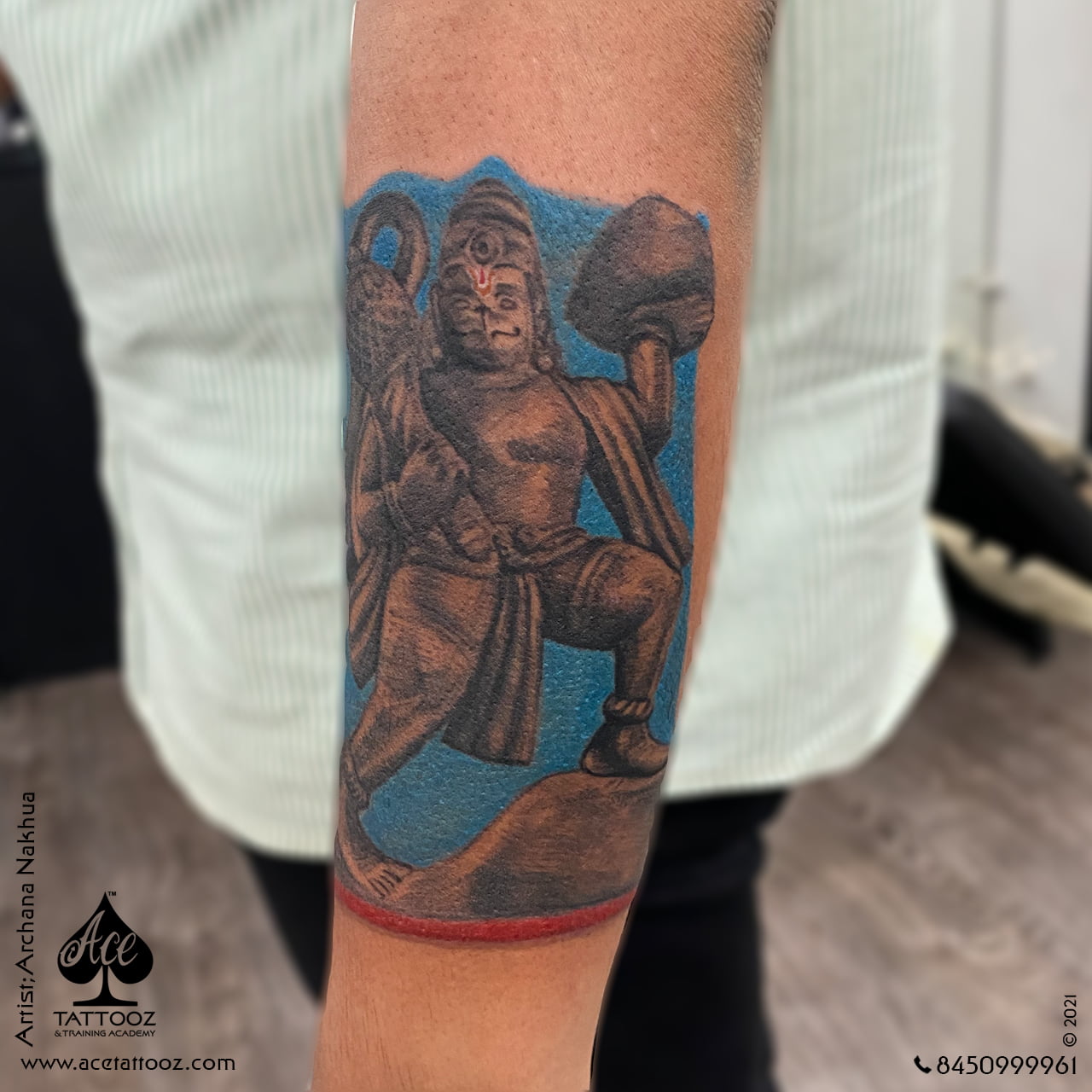 Hanuman God Tattoo