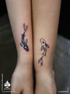 Koi Fish Customized Tattoo