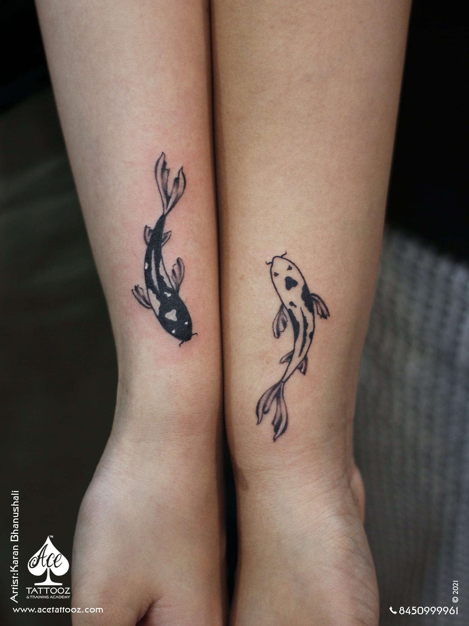 Koi Fish Small Tattoo