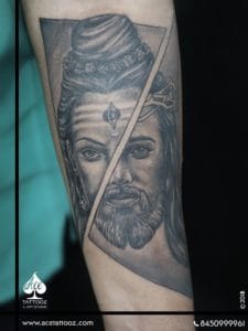 Lord Shiva Jesus Customized Tattoo
