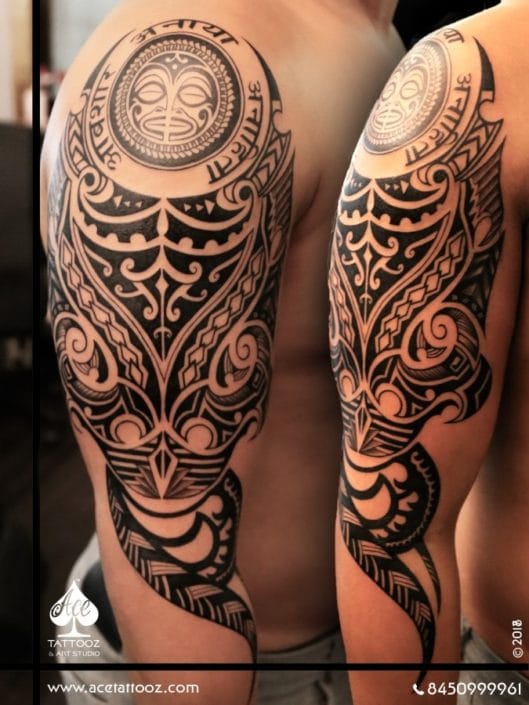 Maori-Symbol-Black-and-Grey-Tattoo-Designs-529×705
