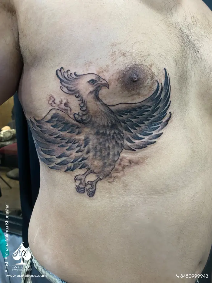 Phoenix Birthmark Cover Up Tattoo