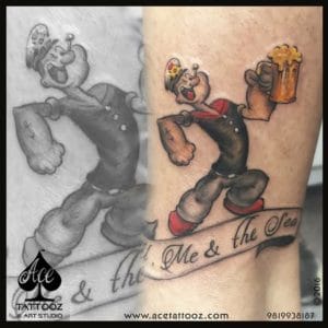 Popeye Navy Tattoo