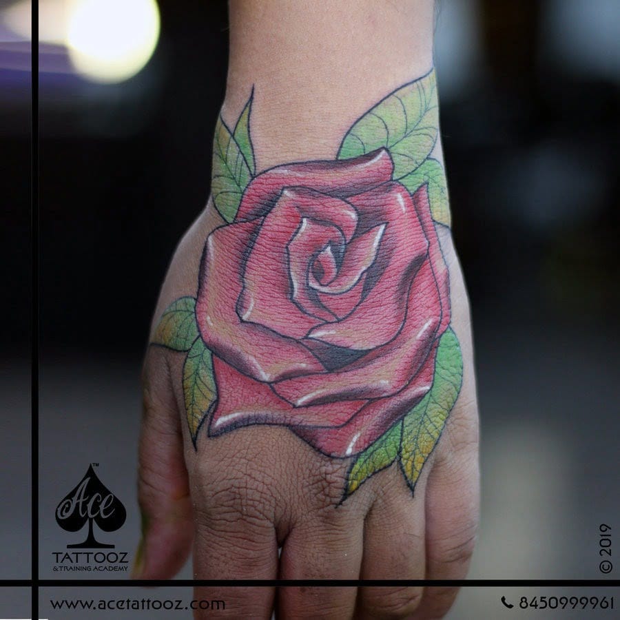 ROSE TATTOO ON WRIST