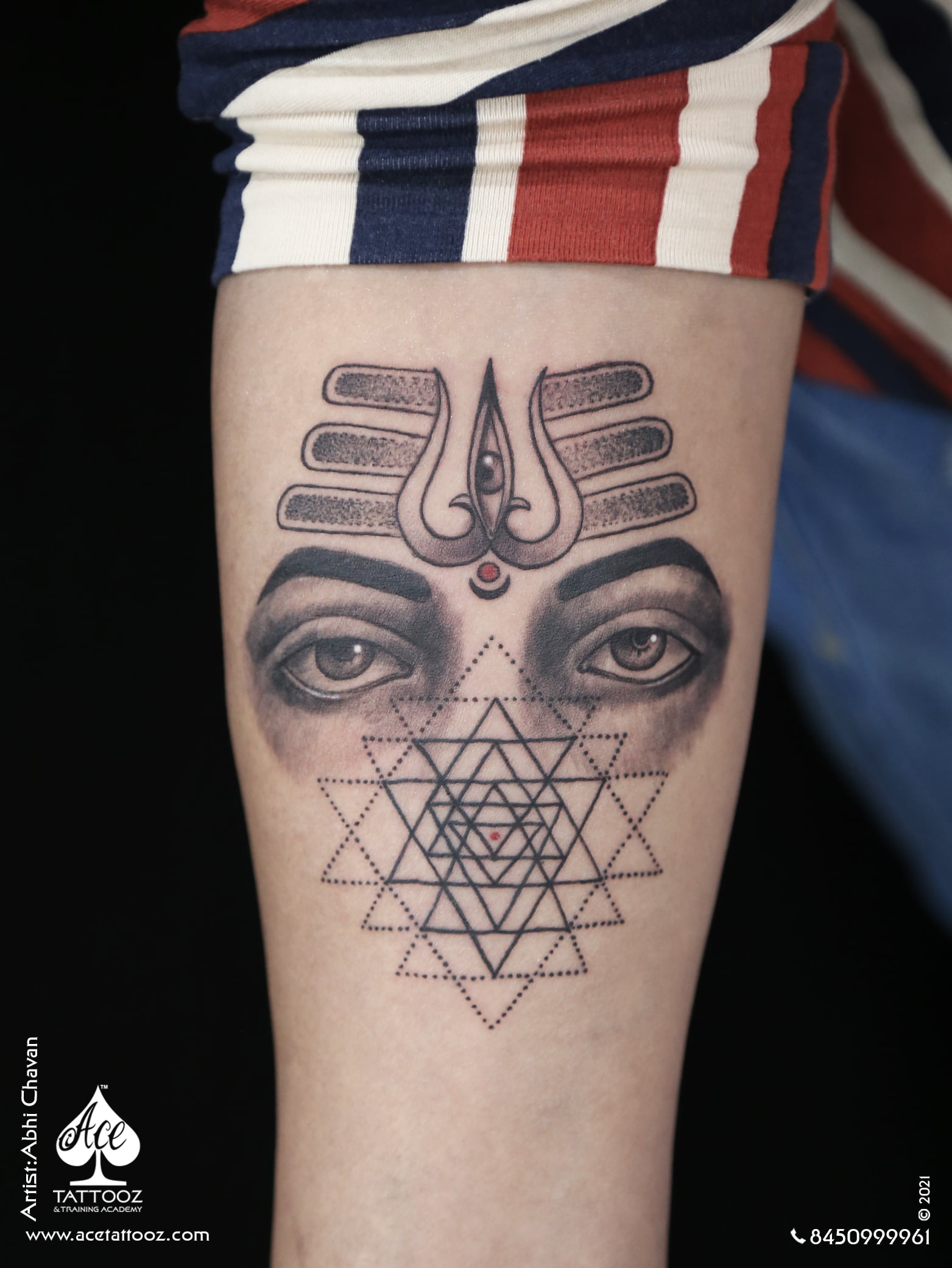 Shiva Shakti God Tattoo