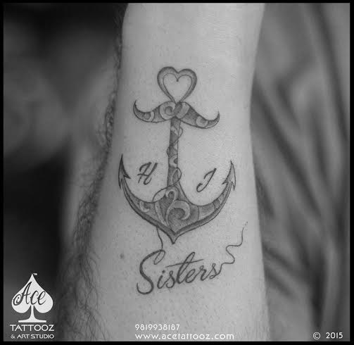 Sister-Name-Designed-in-Anchor-Best-Tattoo-Designs-for-Men