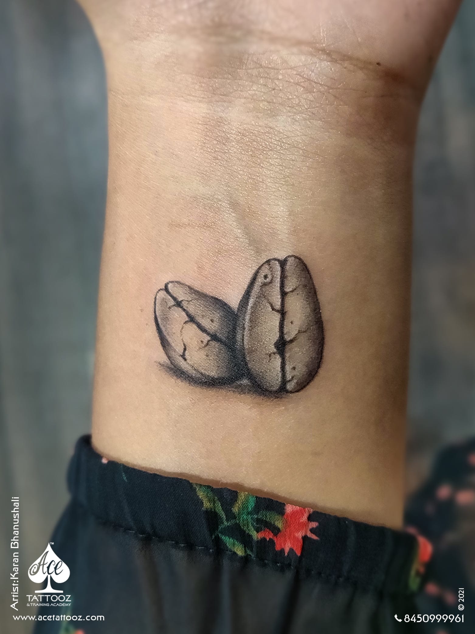 Small Coffee Beans Tattoo