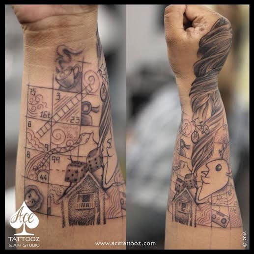 Snake-Ladder-Tattoo-for-Men
