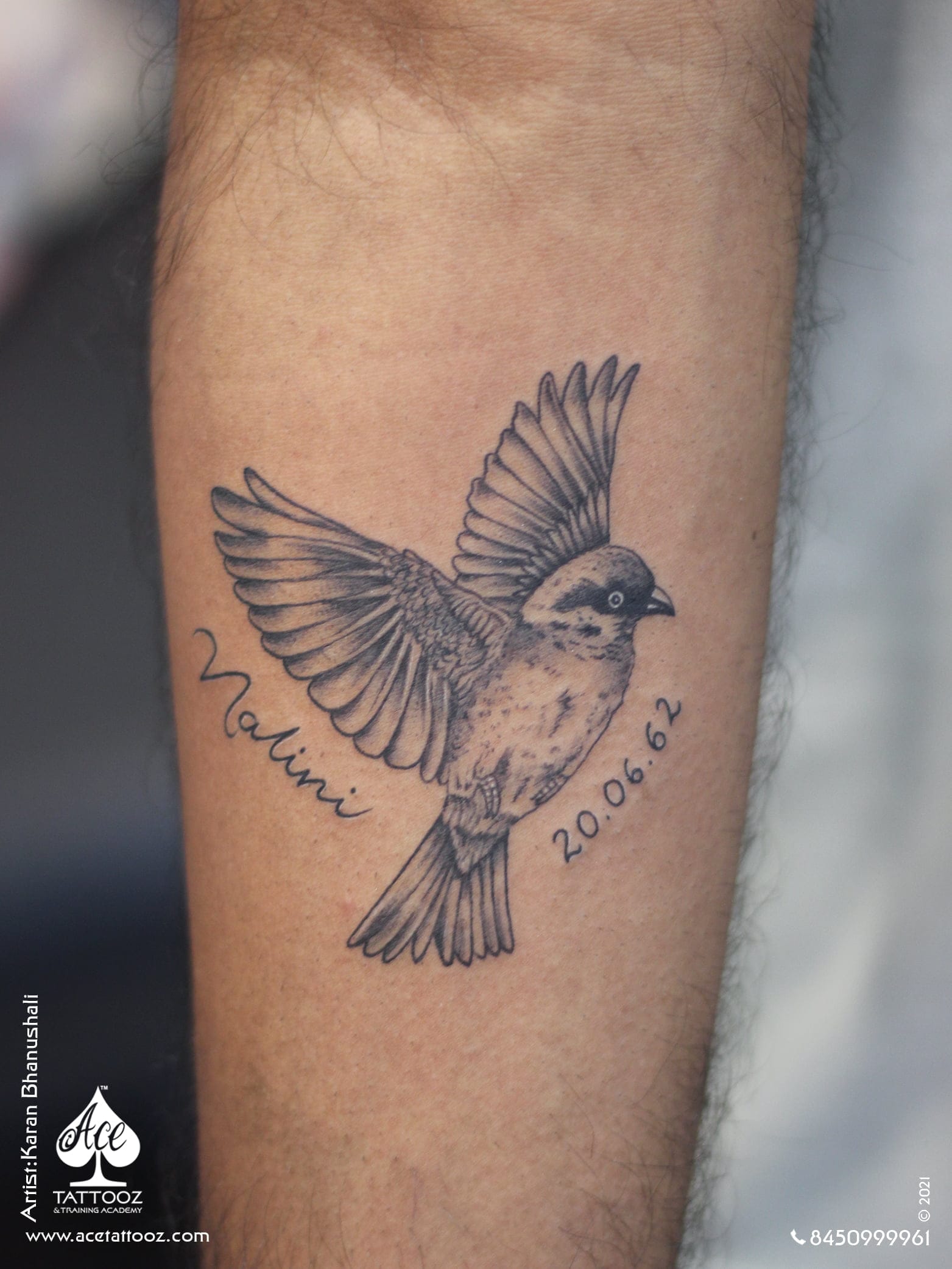 Sparrow Bird Tattoo