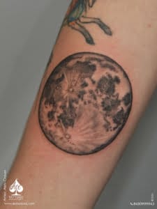 full moon tattoo