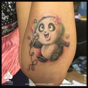 Panda Cartoon Tattoo
