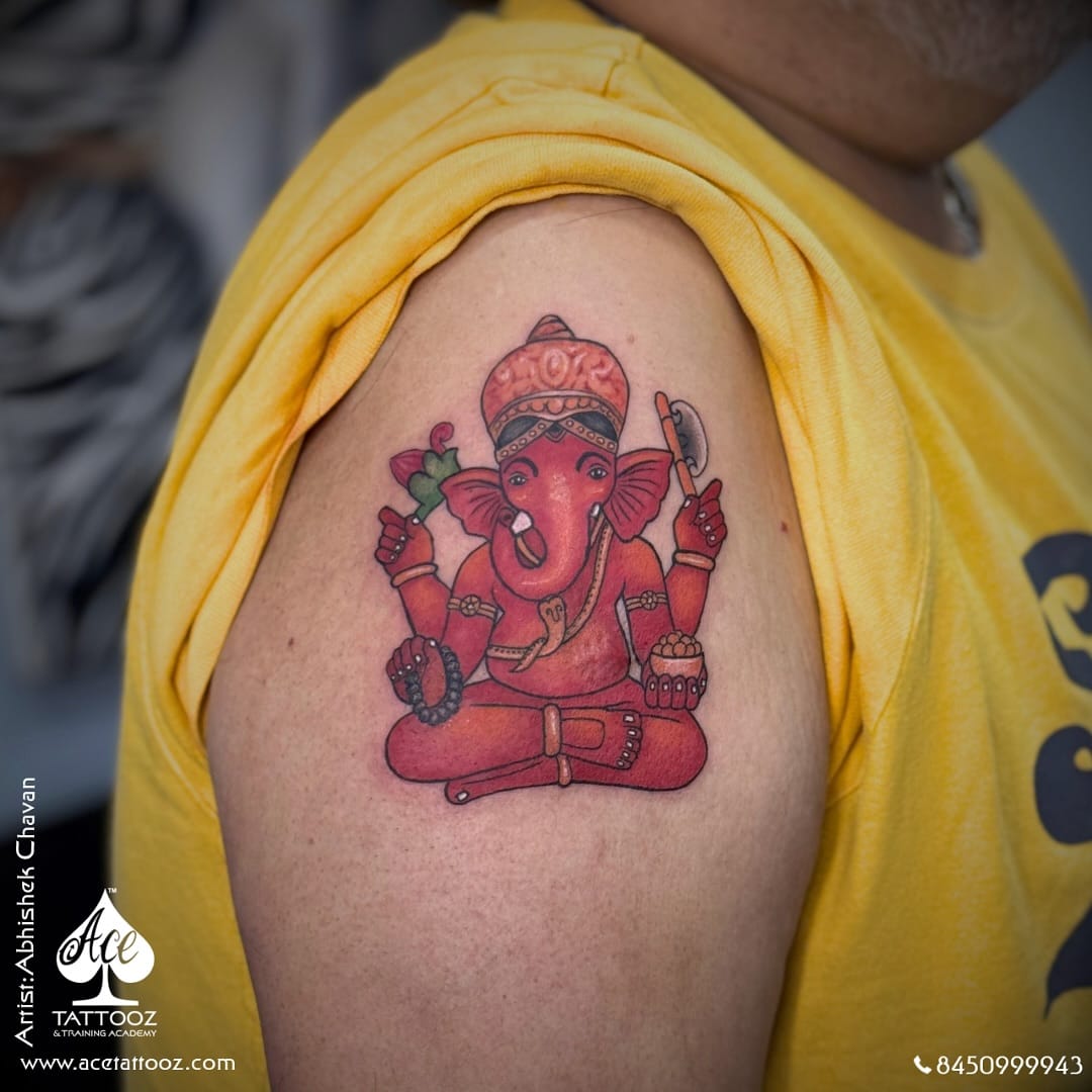 सिद्धिविनायकः वन्दे मंगलकर्ता विनायकः।….#SiddhivinayakTattoo #GanpatiBappaMorya #LordGaneshaTa