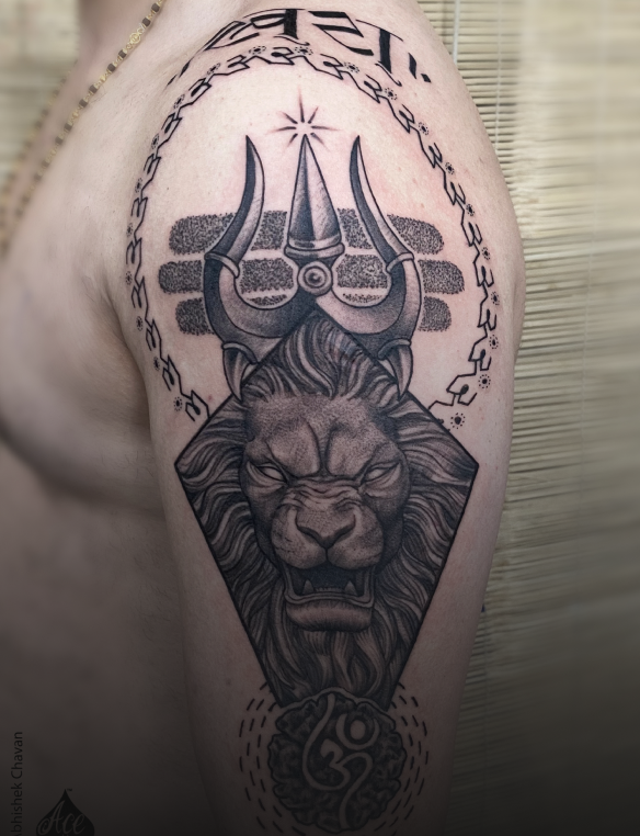 shiva arm tattoo