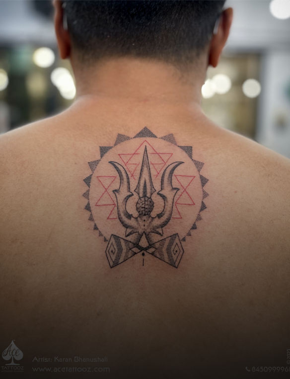 shiva back tattoo