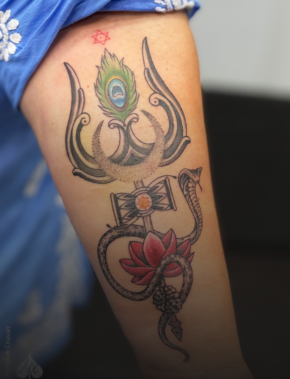 shiva hand tattoo