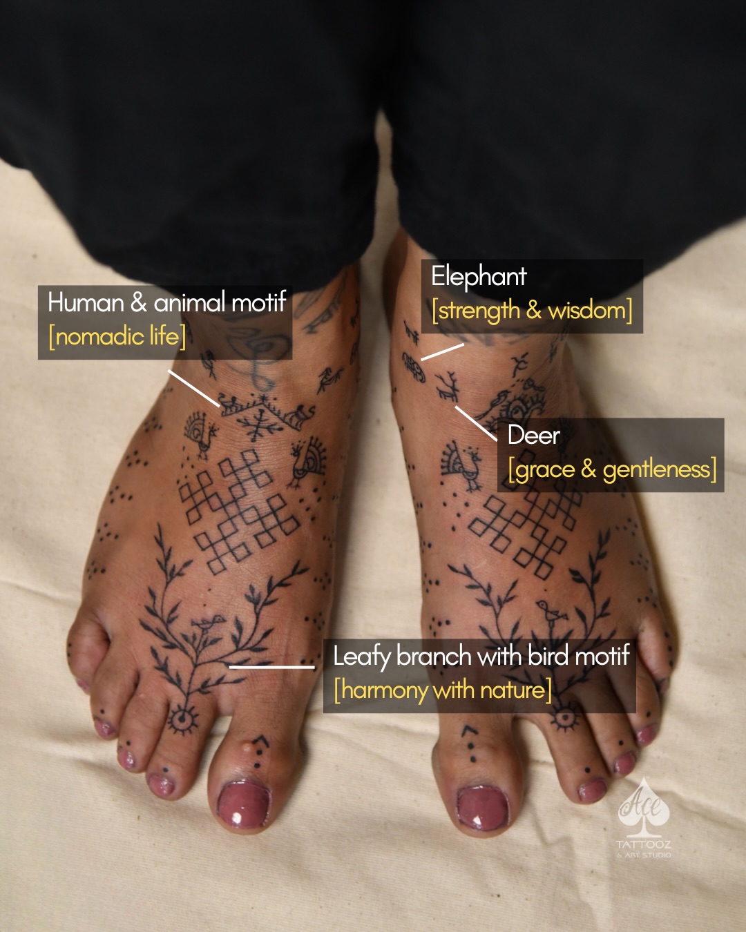 Rabari tattoo women in mumbai