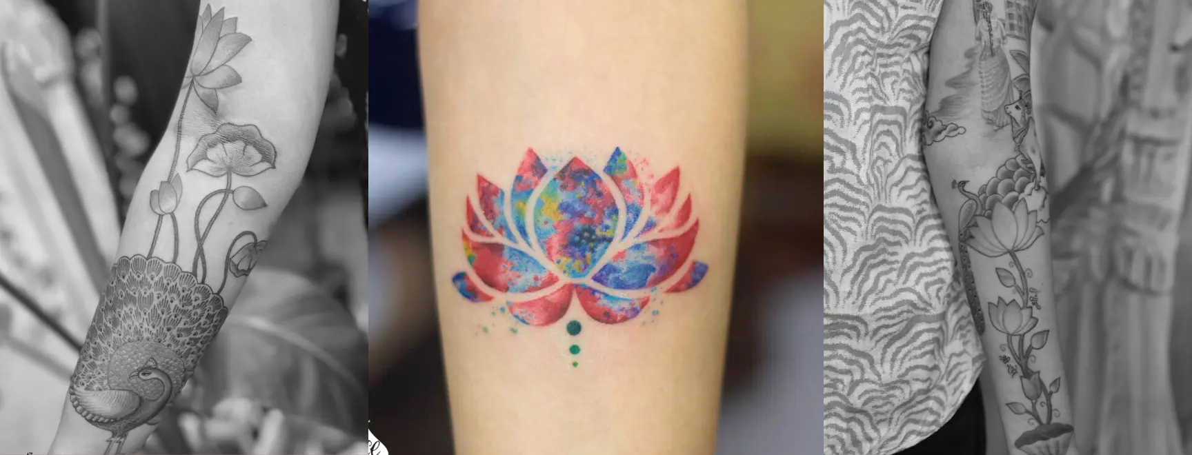 Lotus Tattoo Designs in Mumbai
