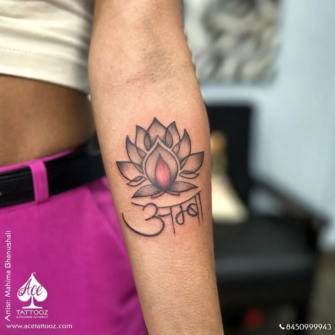 Lotus tattoo at colaba studio
