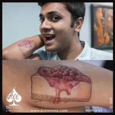 3D Pie Tattoo