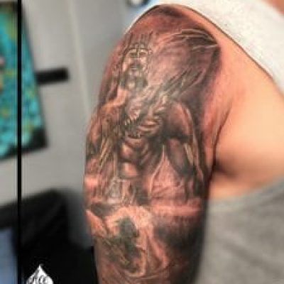 Greek God Poseidon Tattoo
