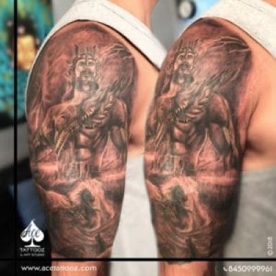 Greek God Poseidon Tattoo
