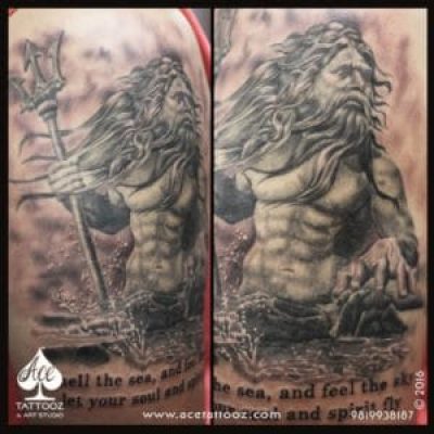 Lord Shiva Rishi 3D Tattoo