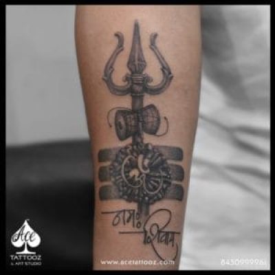 Shiva Trishul 3D Tattoo