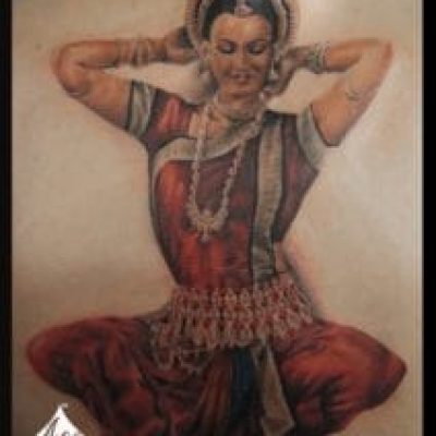 Bharatnatyam Heartwork Rahul Tattoo