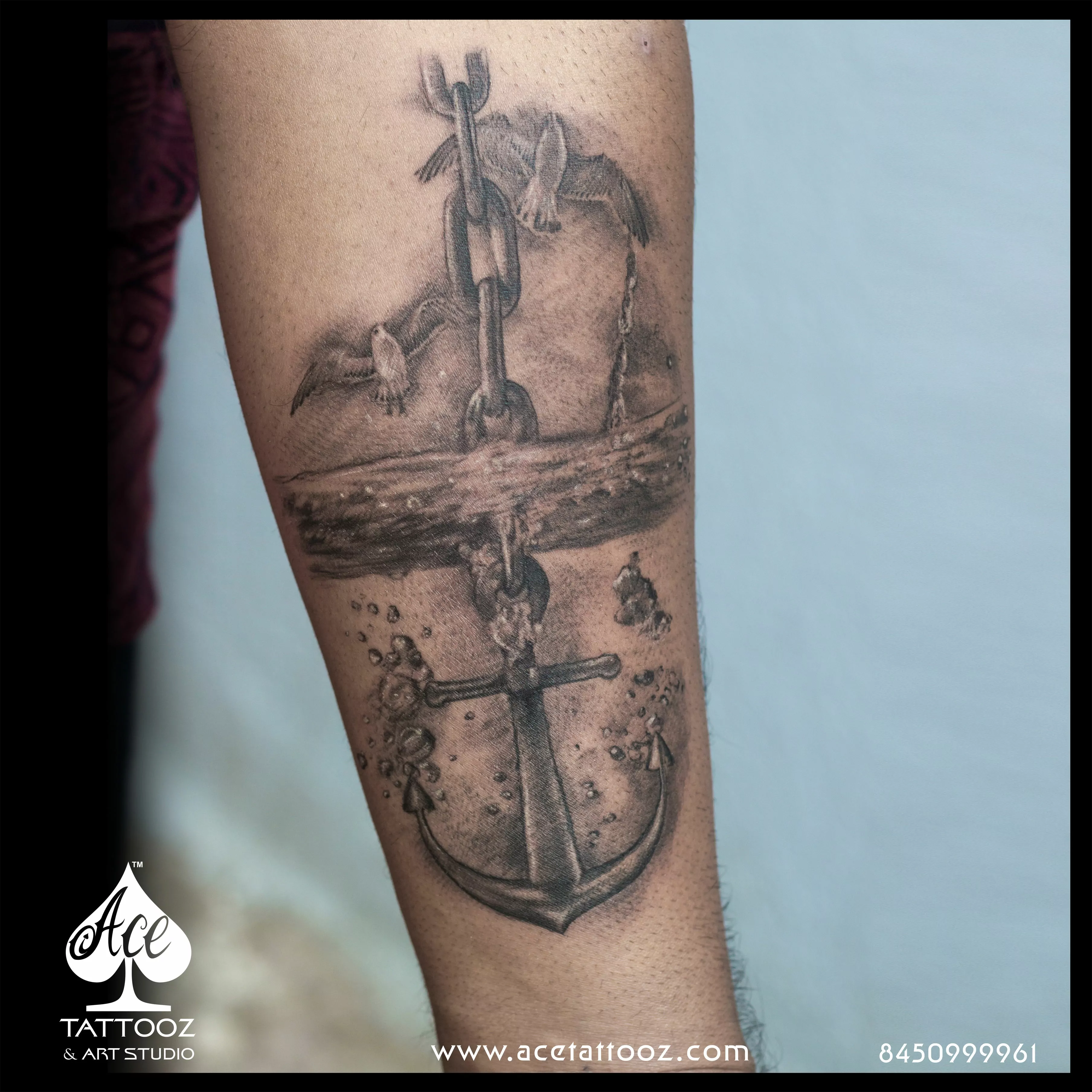 anchor tattoo vector art | Tattoo Art By Rajan - YouTube