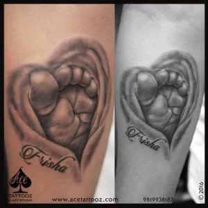 Baby Foot Tattoo - ACe tattooz