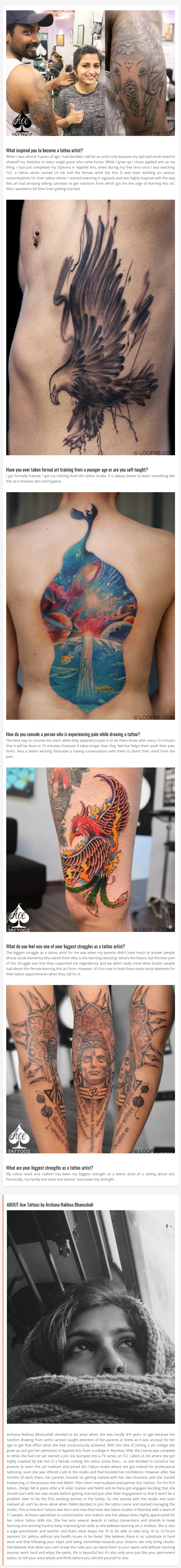 Inspiring Stories of Professionals Grouped by Tags  Tattoo Art  Workmob