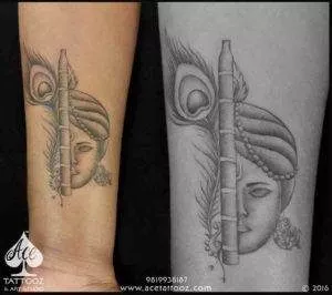 krishna flute tattoo meaning | God Tattoo Designs on Wrist
