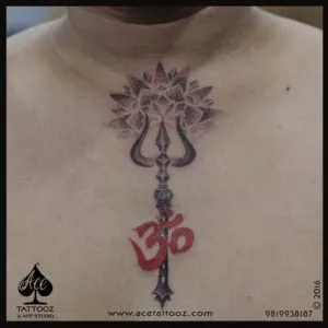 Om Trishul Tattoo Design - Ace Tattoos