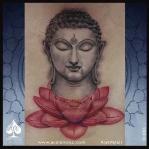Buddha Lotus Tattoo Design - Ace Tattoos