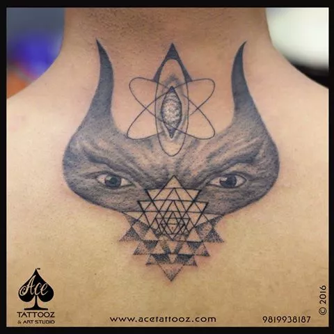 Lord Shiva Tattoo With Third Eye - Ace Tattooz