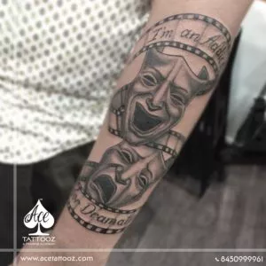 Mask Tattoo for Men - ace tattoos
