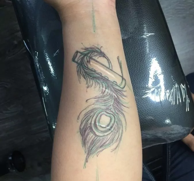 veditattooistofficial  Amazing did peacock feather with om tattoo At  Harryblacktattoos By artist veditattooistofficial For more enquiry  contact 9981271965 7089776369  7869436666 Email   Harryblacktattoosgmailcom Website www 