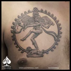 Natraj Lord Shiva 3D Tattoo - Ace Tattoos