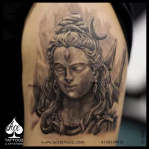 Shiva Sculpture 3D Tattoo