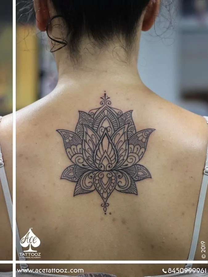 Lotus Flower  Mandala Back Piece