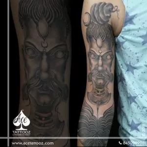 Shiva God Tattoo - Ace tattoos