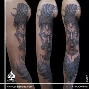 Customized Lord Shiva Tattoo