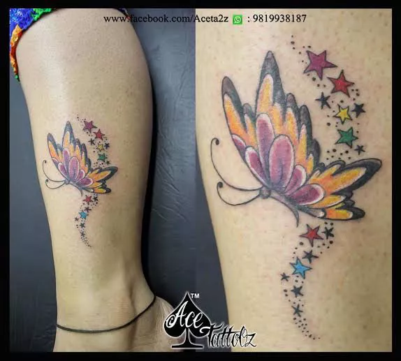 Beautiful Butterfly Tattoo Design  Unique Butterfly Tattoos  Butterfly  Tattoos  Crayon