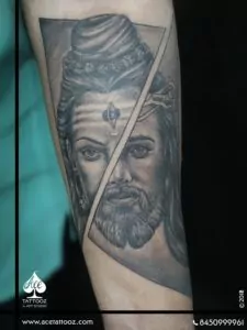 Lord Shiva Jesus Customized Tattoo