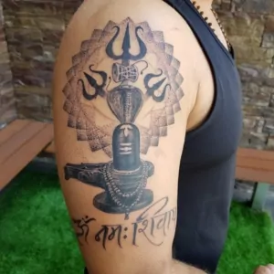 Shivling spiritual tattoo - Ace Tattoz