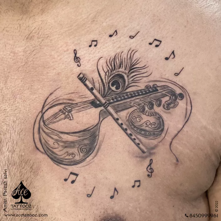 Customized Music Tattoo