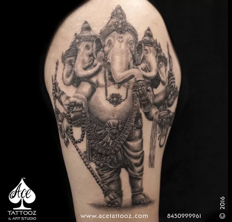 Lord Ganesha Tattoo  Ganesha tattoo Hand tattoos Hand tattoos for guys