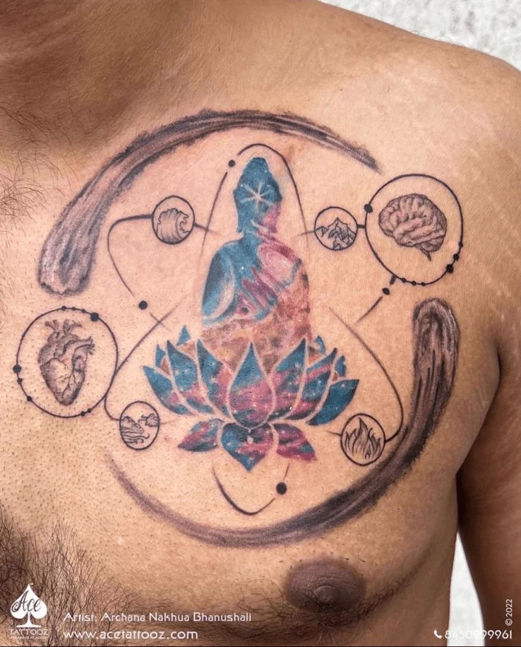 Surya Dev with Gyatri Mantra Temporary Tattoo Waterproof For Male and  Female Temporary Body Tattoo  Amazonin Beauty